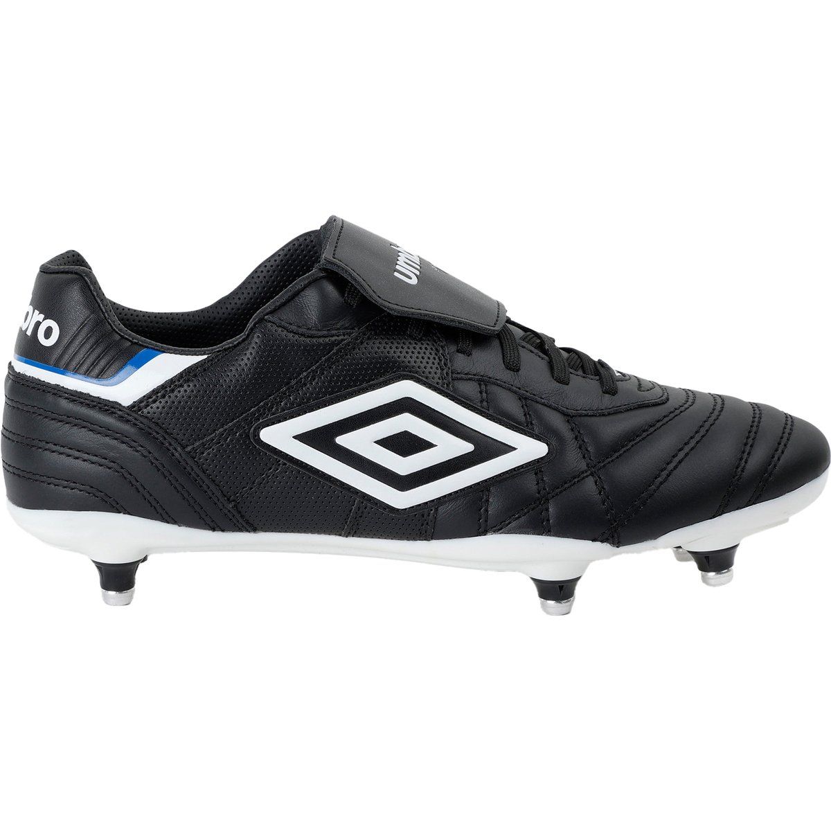 Umbro - Herren Fußball-Stiefel "Speciali Eternal Team Sg", Leder (Schwarz/Weiß/Königsblau)