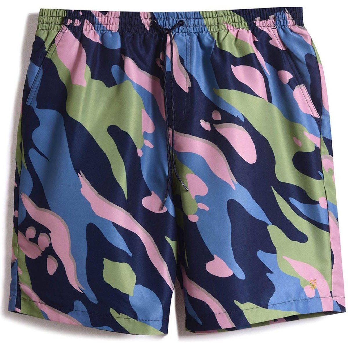 Badeshorts mit Camouflage-Print