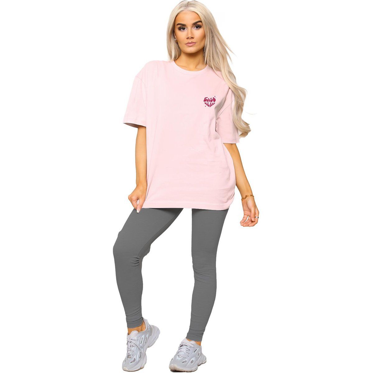 Oversized T-Shirt und Leggings Set