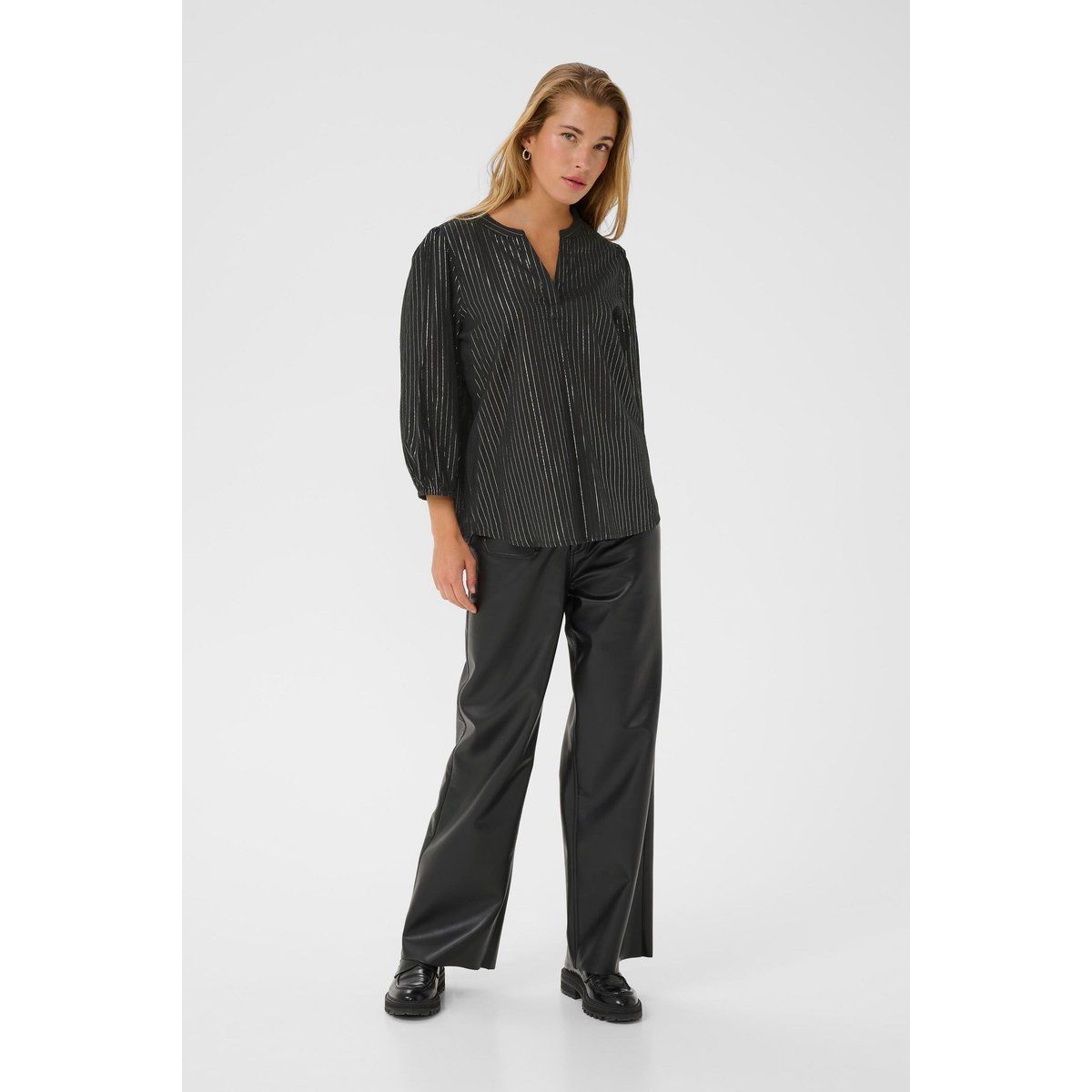Langarm-Bluse KAluise Langarm-Bluse Regular fit black