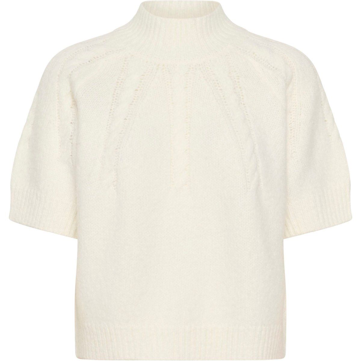 Zopfmuster Kurzarmpullover