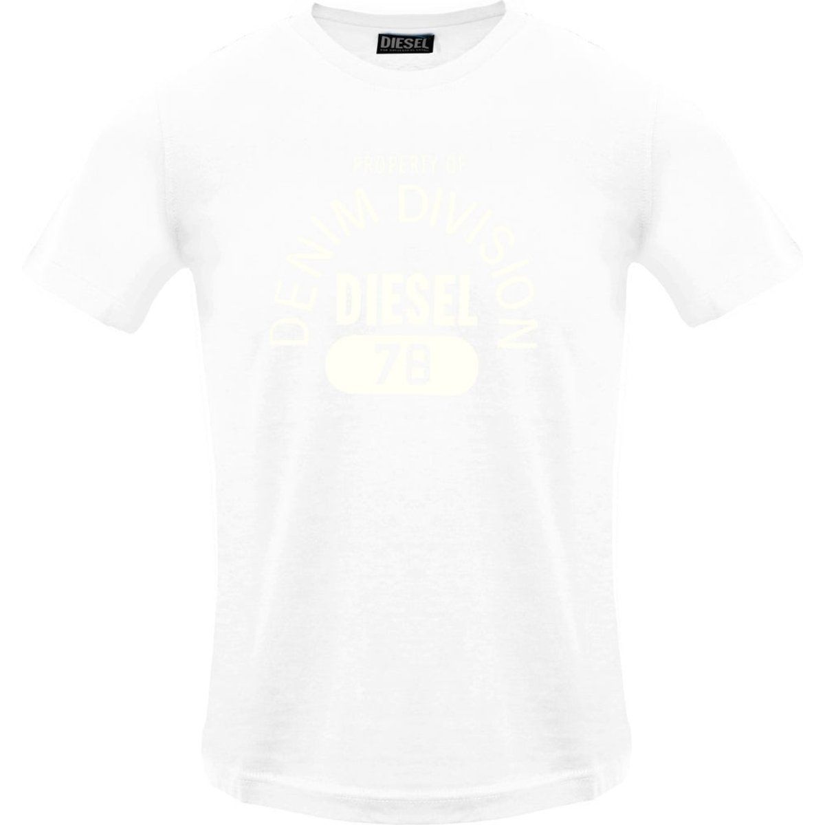 Weißes T-Shirt mit Grafikprint und Rundhalsausschnitt