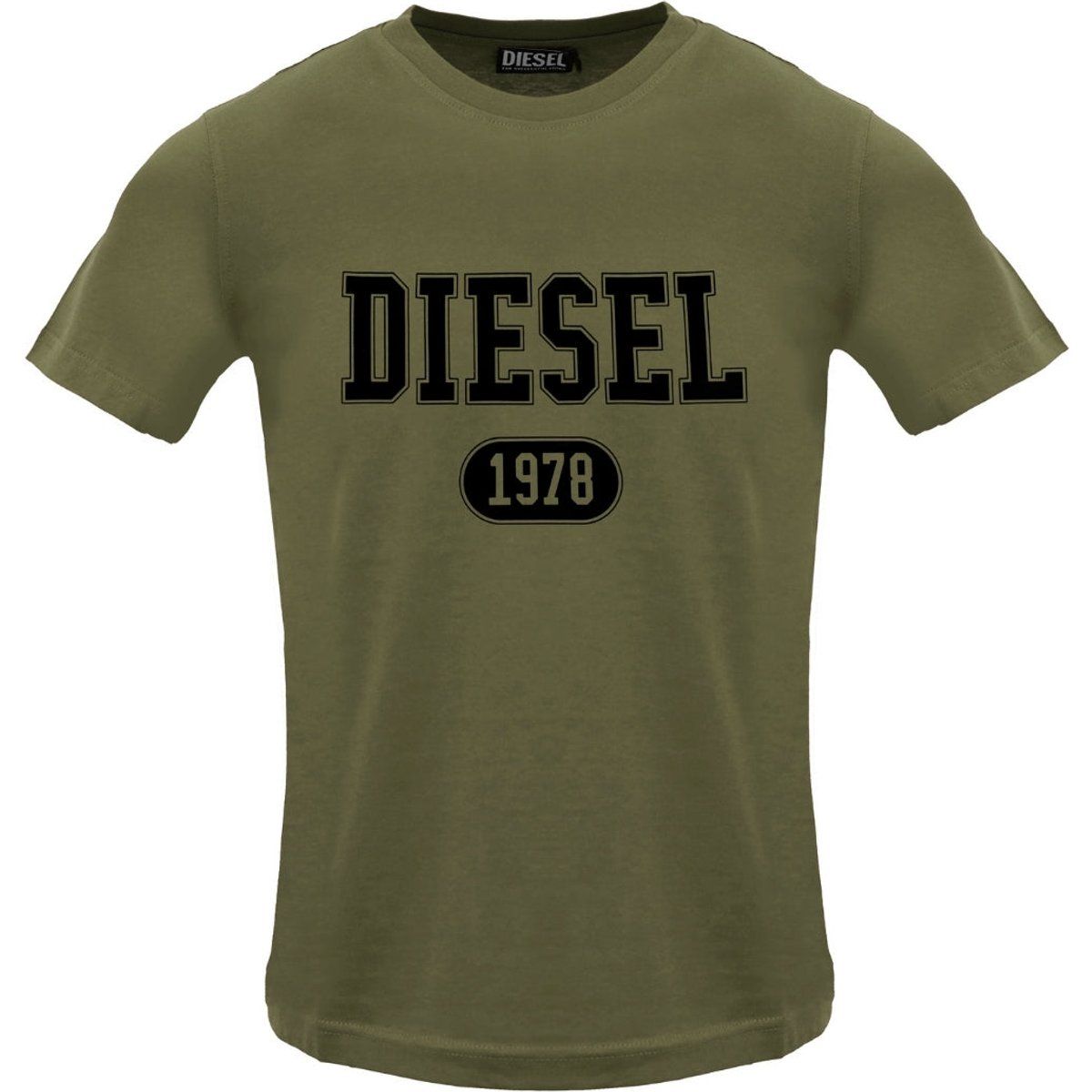 Baumwoll T-Shirt mit Varsity-Logo
