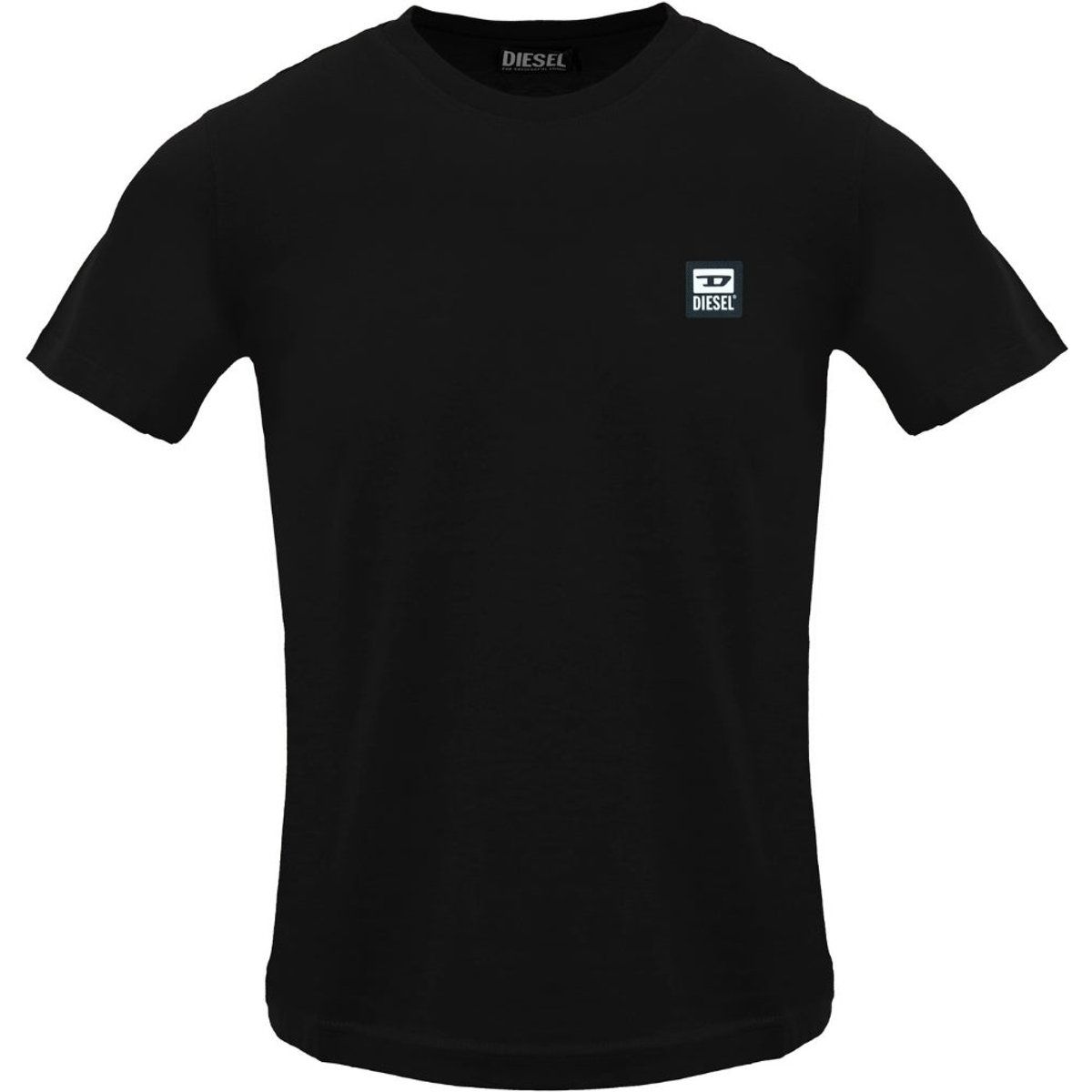Minimalistisches Baumwoll-T-Shirt mit Logo-Patch