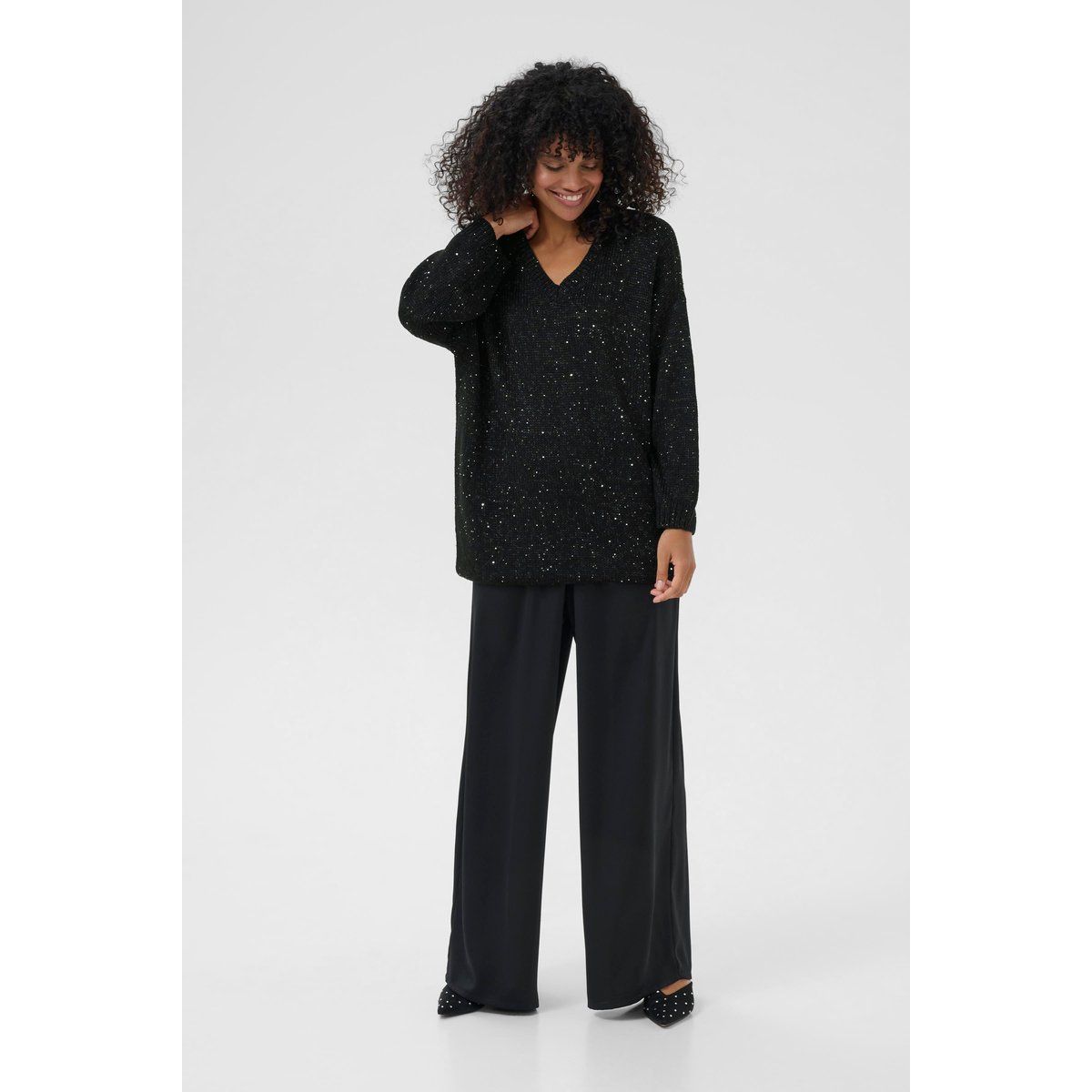 Strickpullover KAshina Strickpullover Oversize fit black