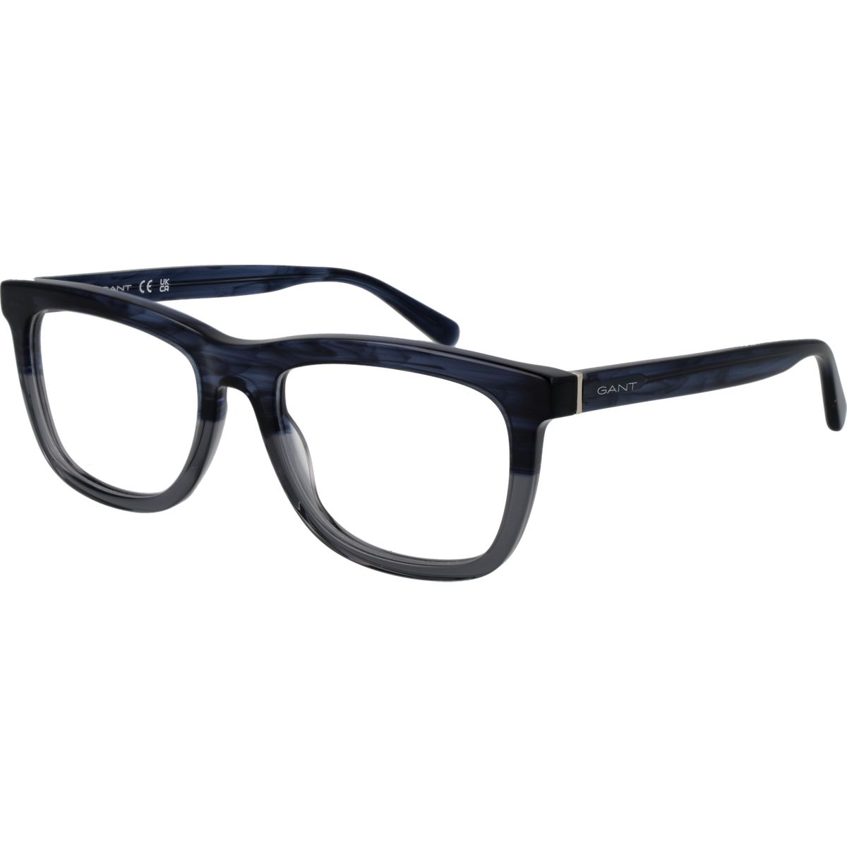 Blaue Rechteckige Vollrandbrille