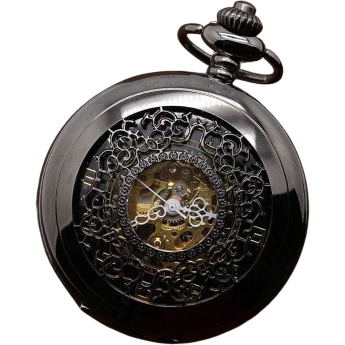 Skelett-Taschenuhr im Antik-Stil