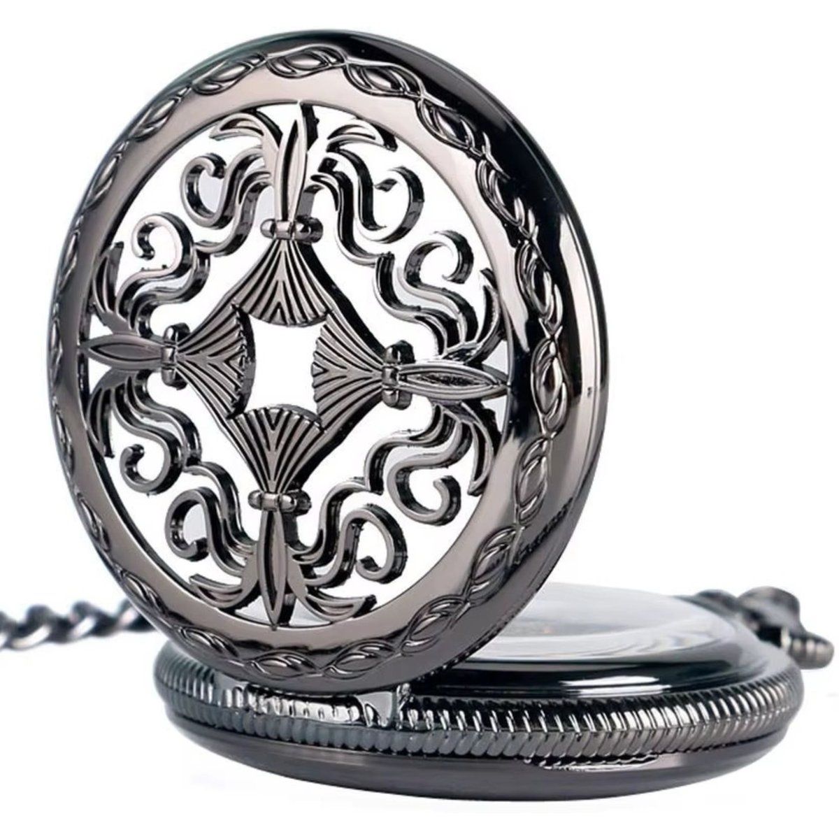 Verzierte Skelett-Taschenuhr