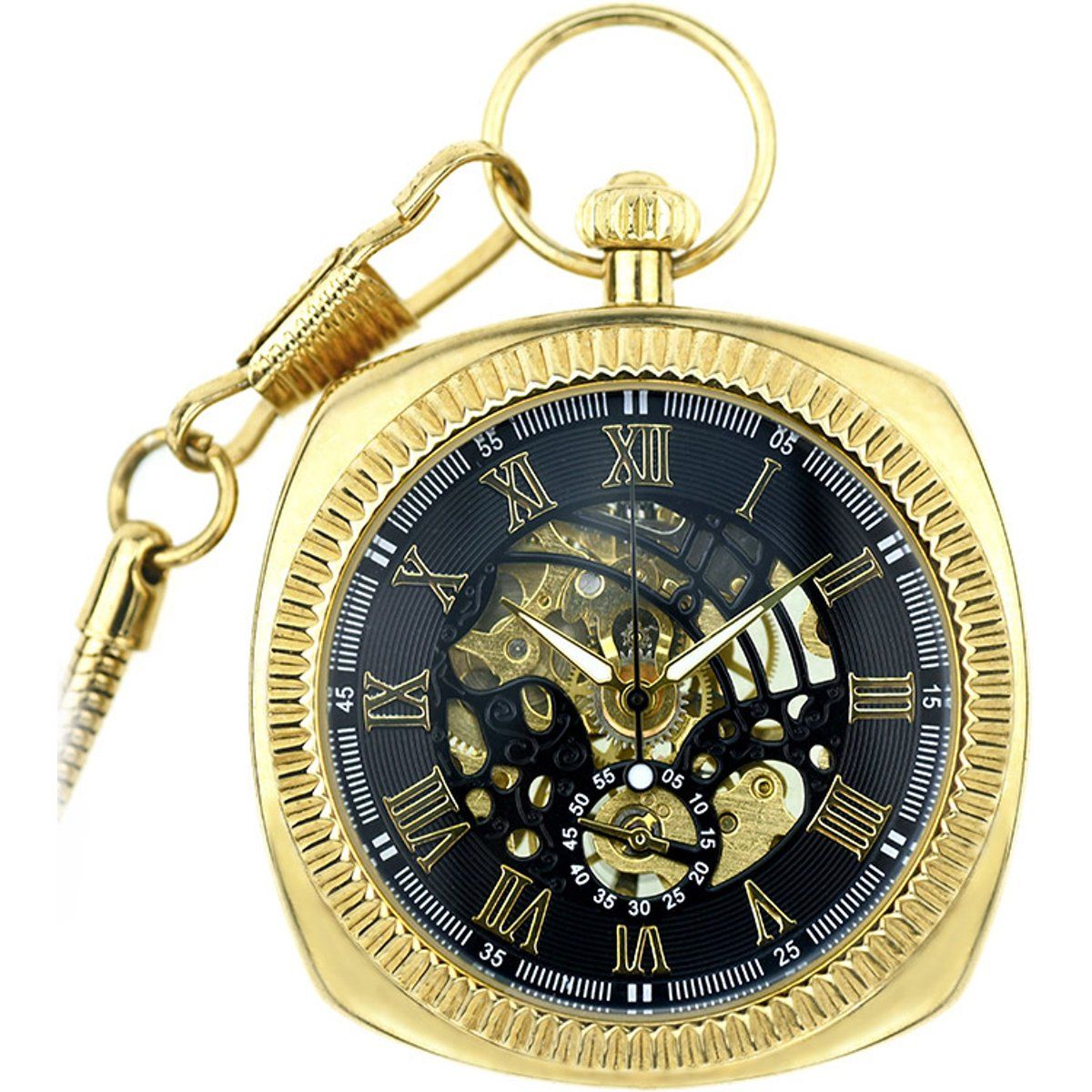 Vintage Skelett Mechanische Taschenuhr