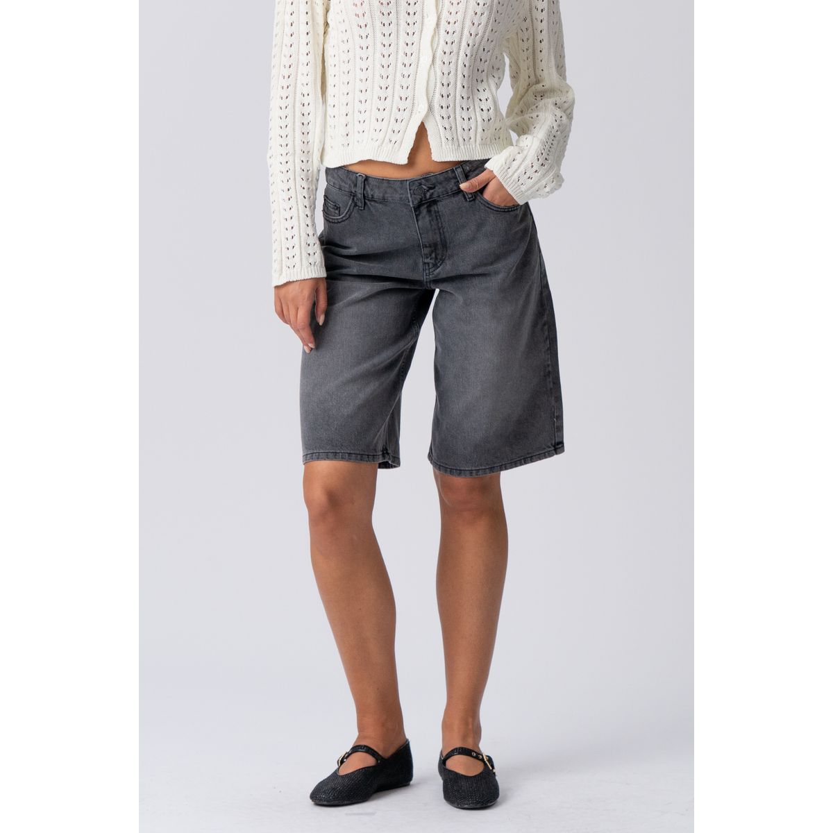 Locker sitzende Denim Jorts