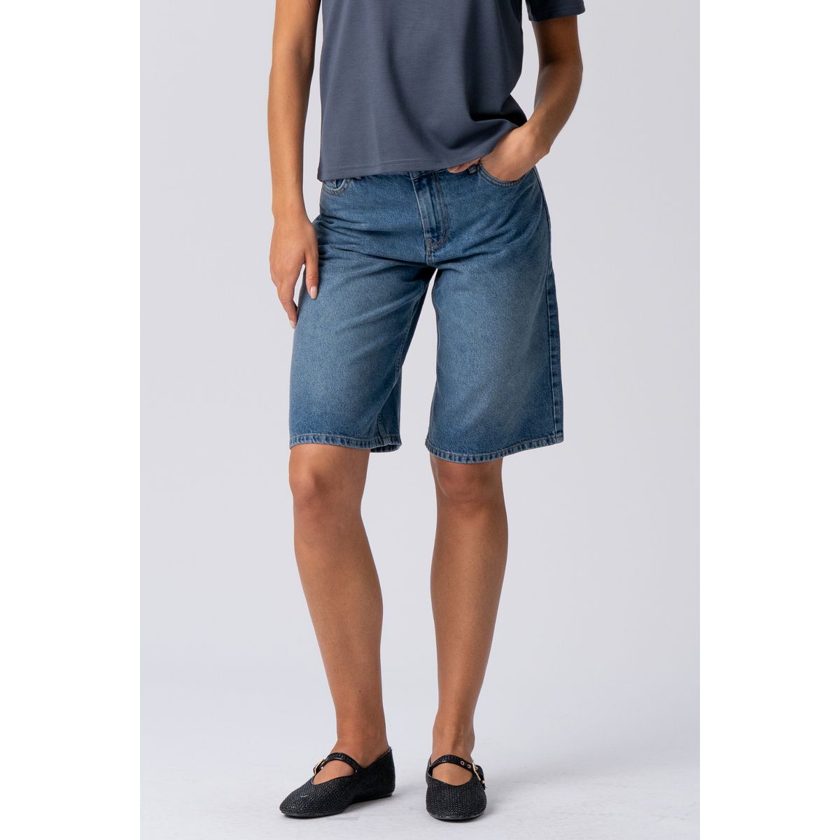 Denim Jorts Bermuda Shorts