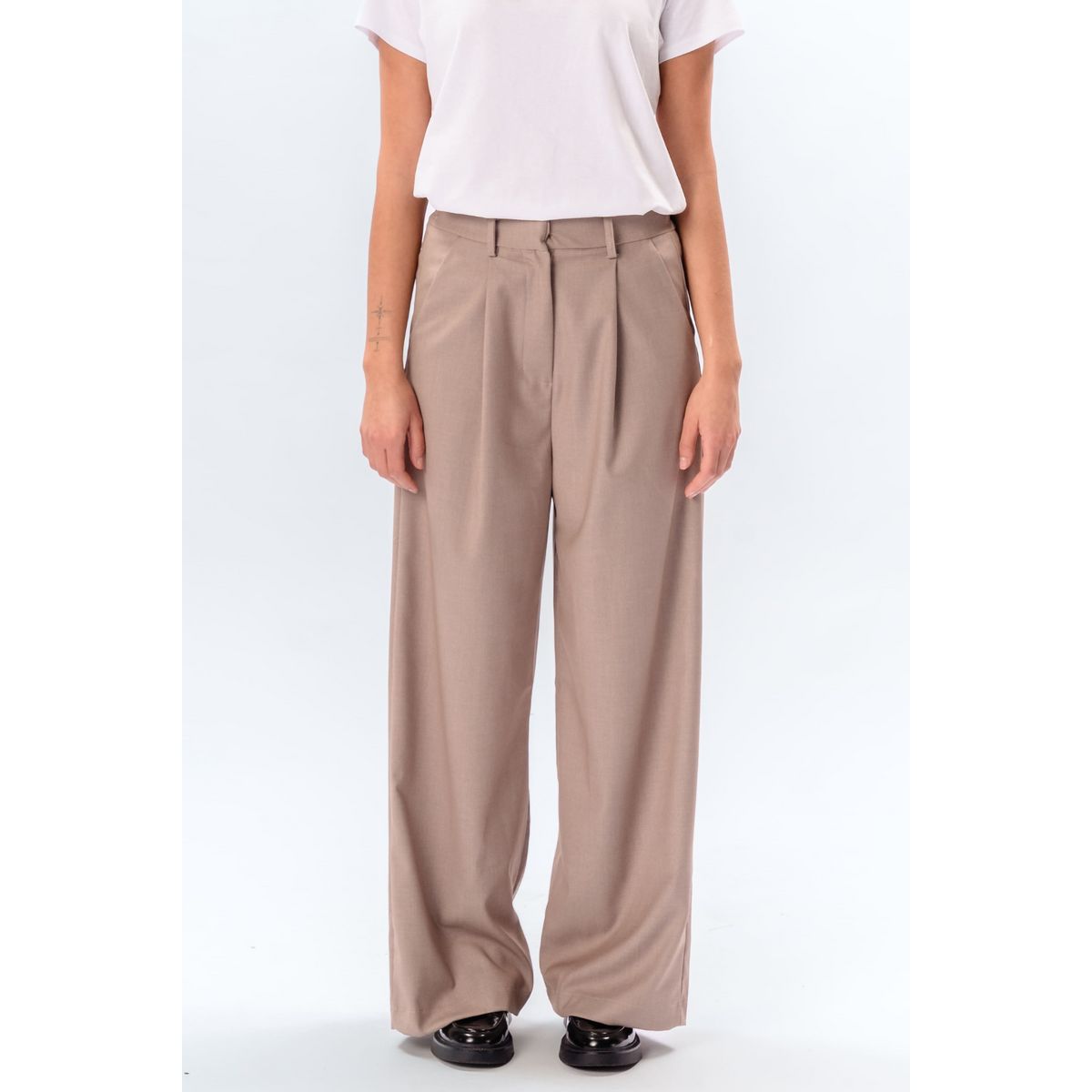 Elegante weite Bundfaltenhose