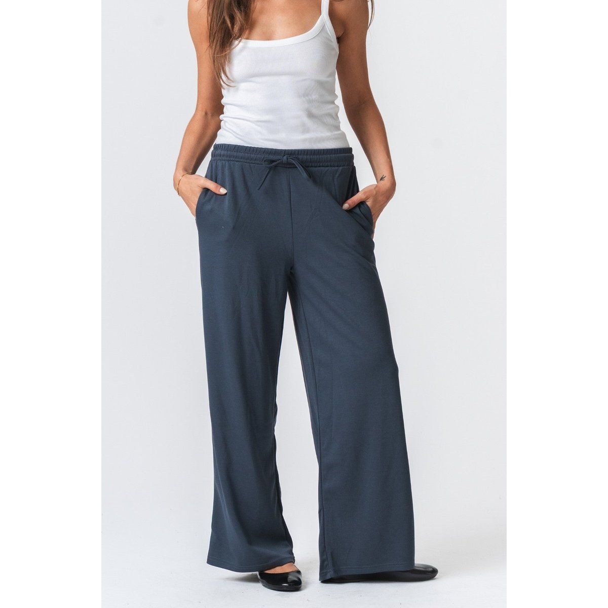 Lockere Loungehose mit Kordelzug
