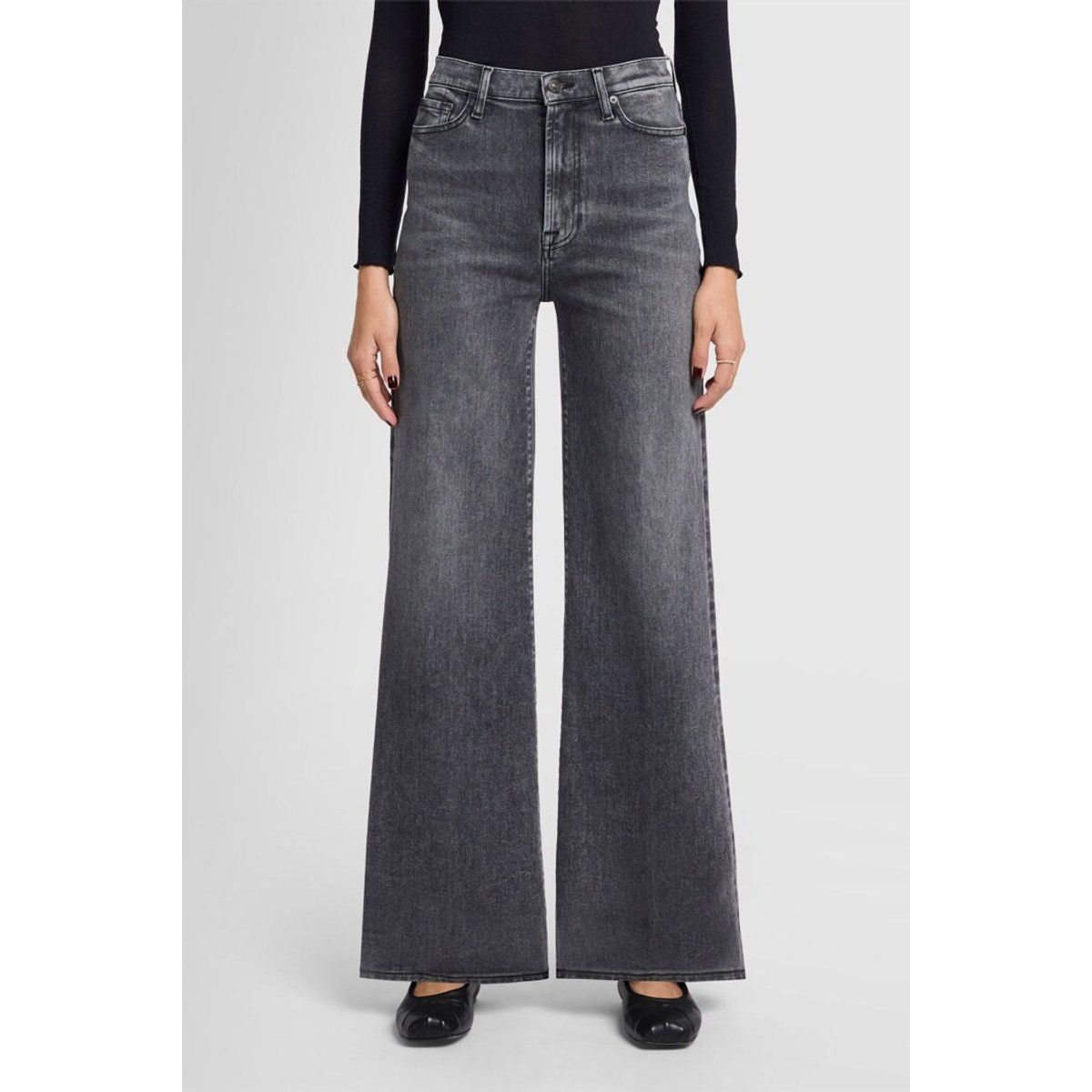 Weitgeschnittene High-Rise Jeans