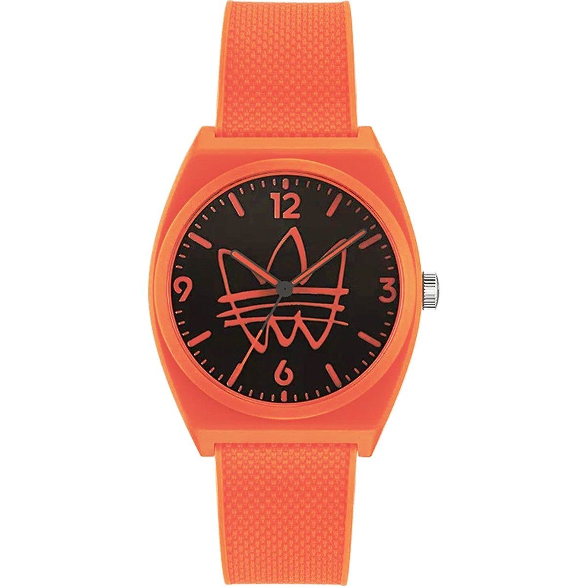 Orange Quarzharz Unisex Uhr
