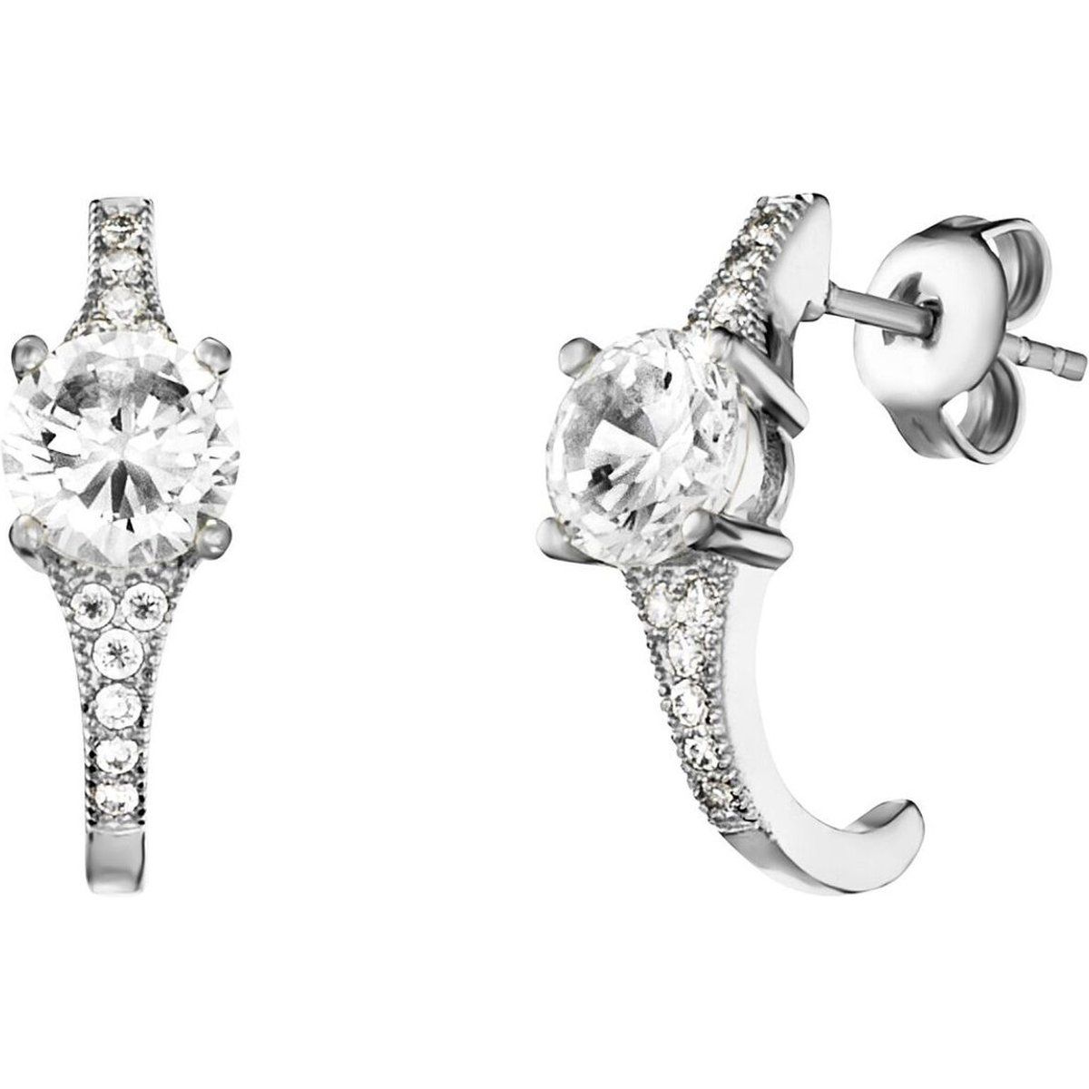 Elegante Zirkonia Halbcreolen