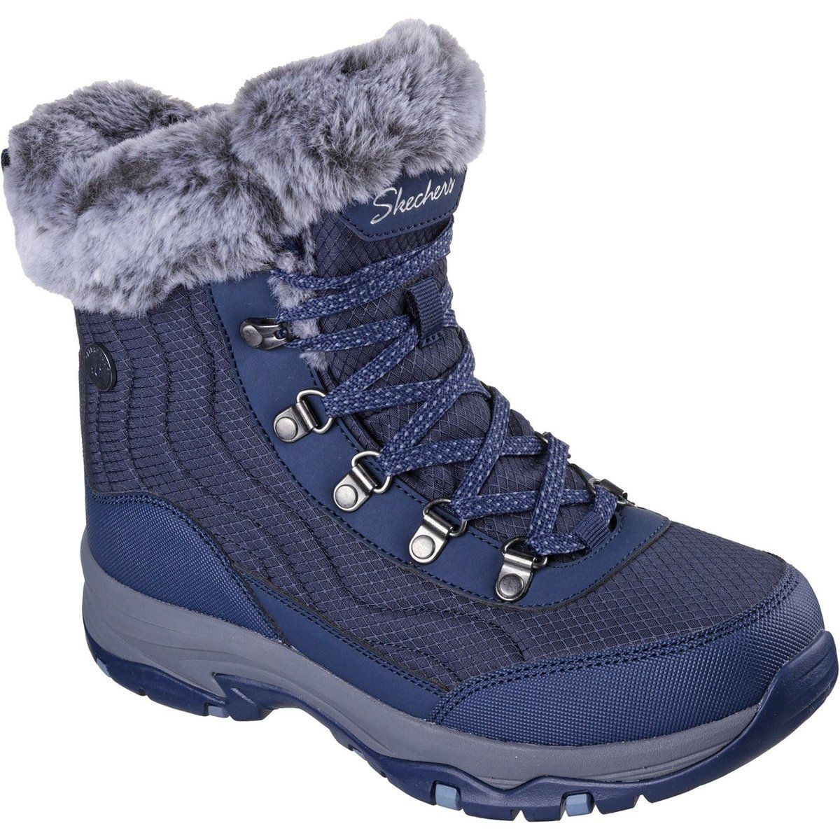 Skechers Trego Stormie Damen Navy Winter Stiefel