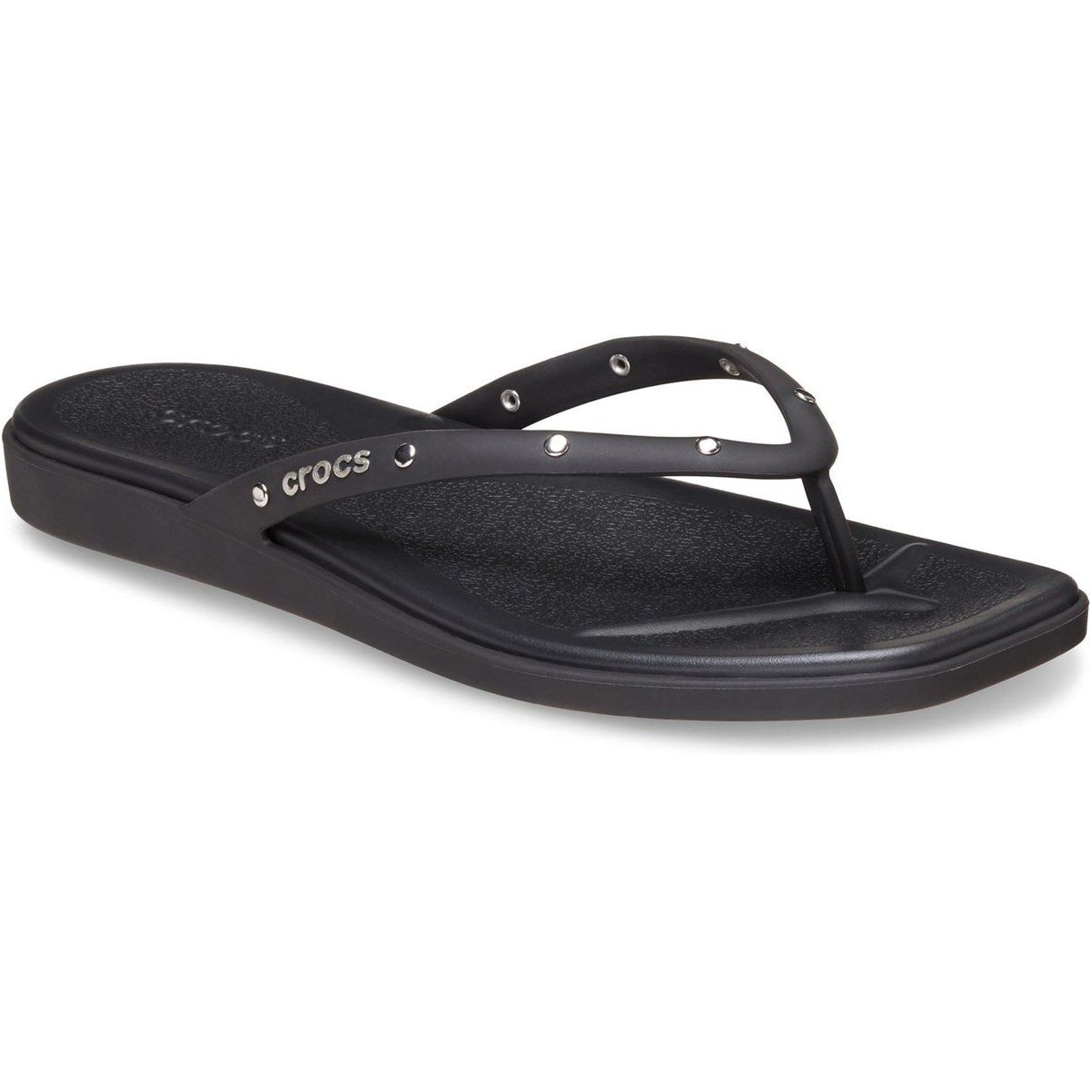 Crocs Miami Nieten Flip-Flops aus Thermoplast für Damen in Schwarz