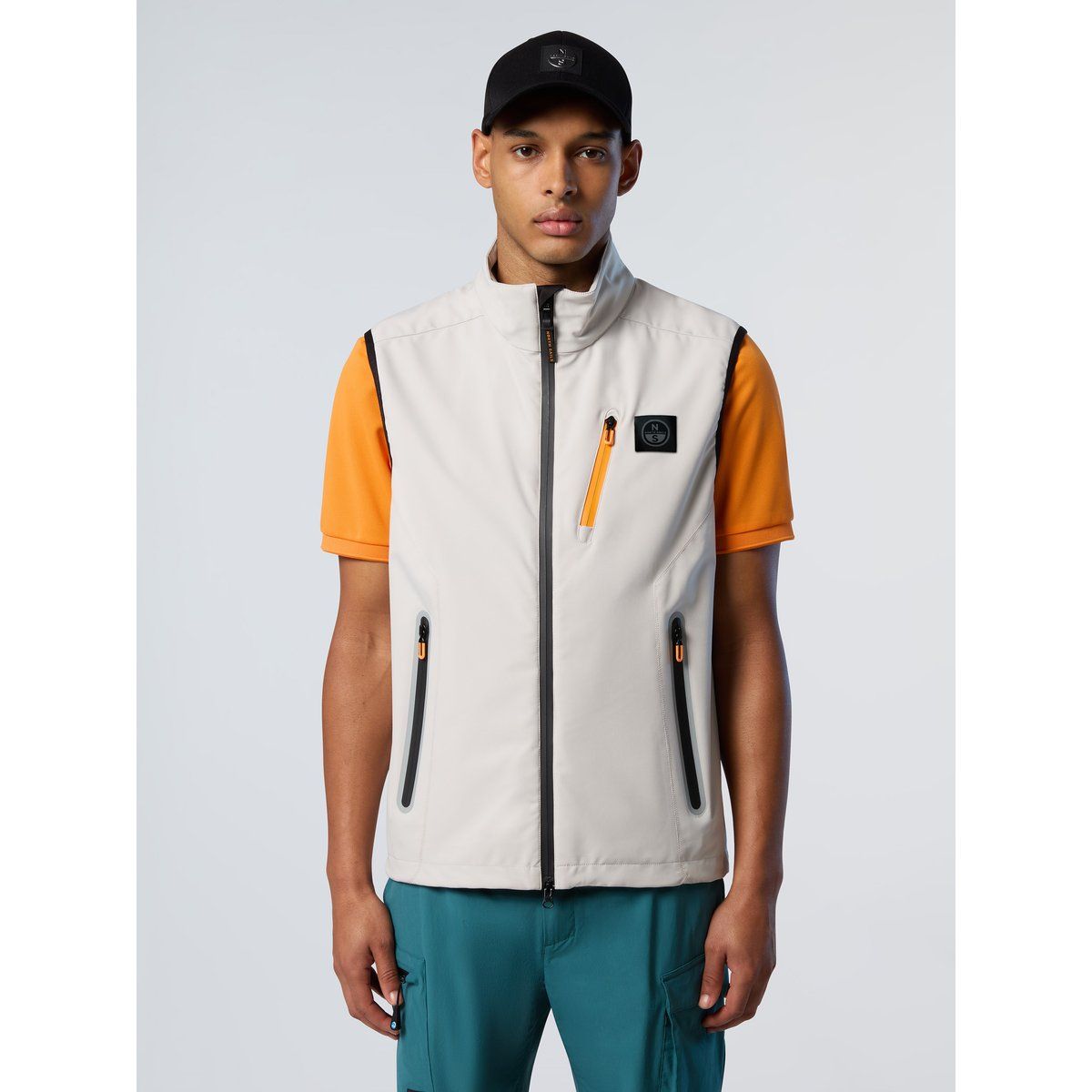 Utility-Weste aus Stretch-Softshell