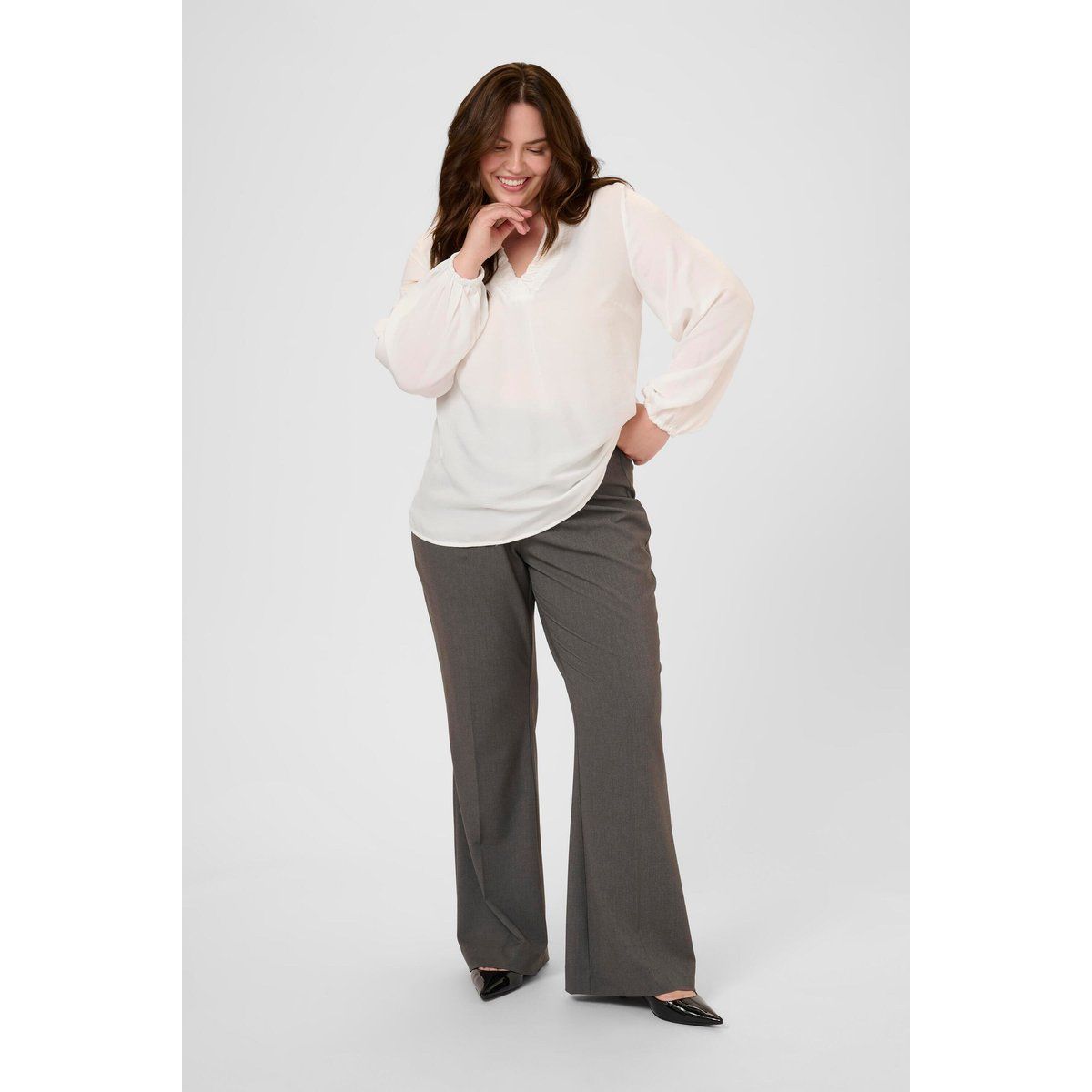 Langarm-Bluse KCmilia Langarm-Bluse Regular fit white