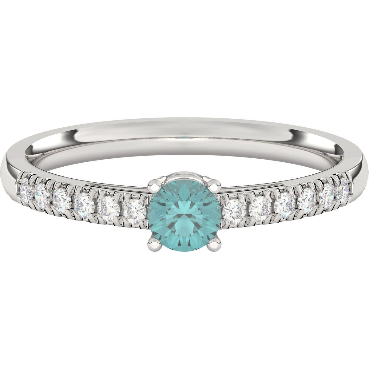Ring mit im Labor gezüchteten Diamanten