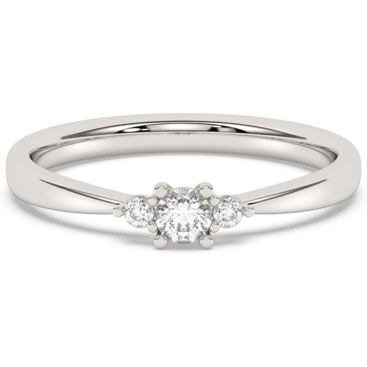 Lab-Diamant Trilogie Ring