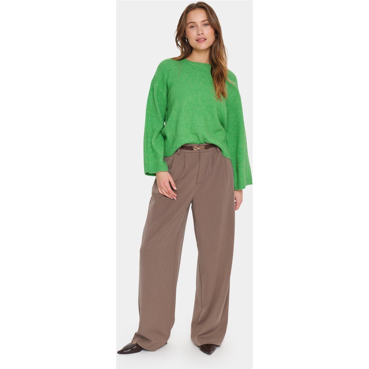 Strickpullover LarnaSZ Strickpullover Lockere Passform green