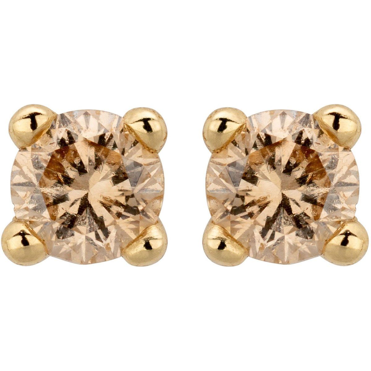 Klassische Diamant-Solitär Ohrstecker