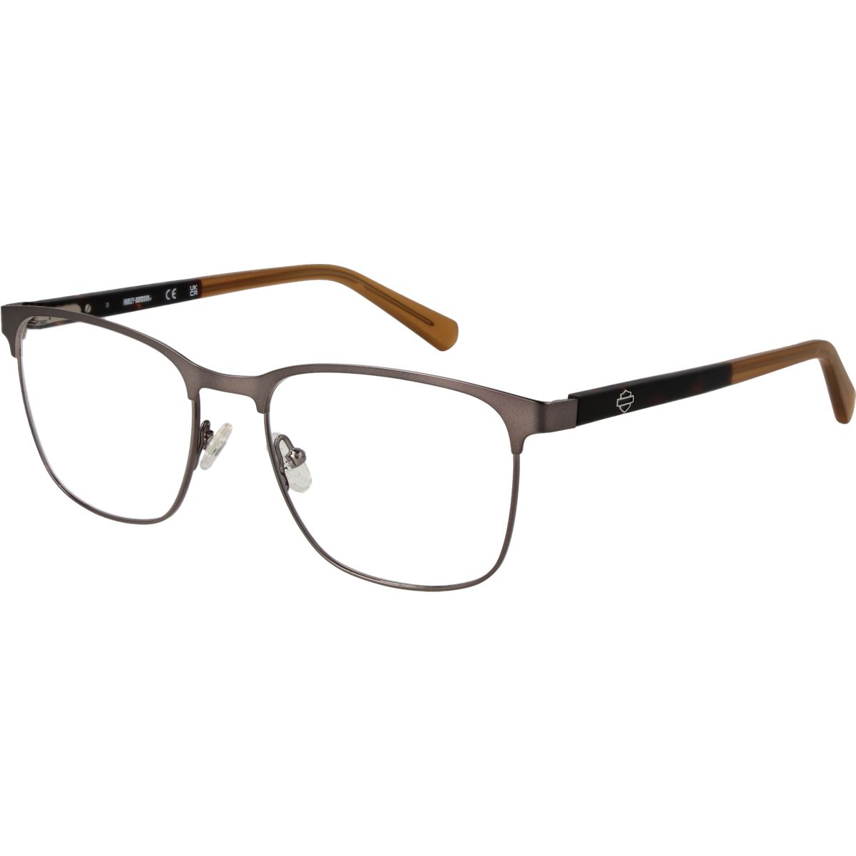 Rechteckige Vollrand-Metallbrille