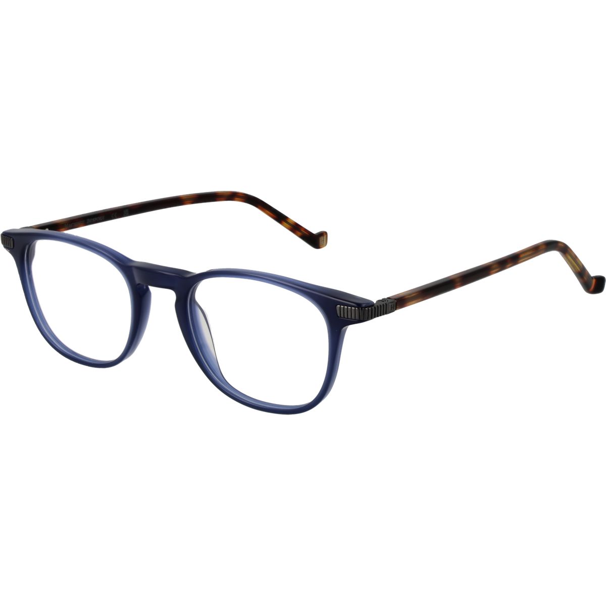 Blaue Rechteckige Vollrandbrille