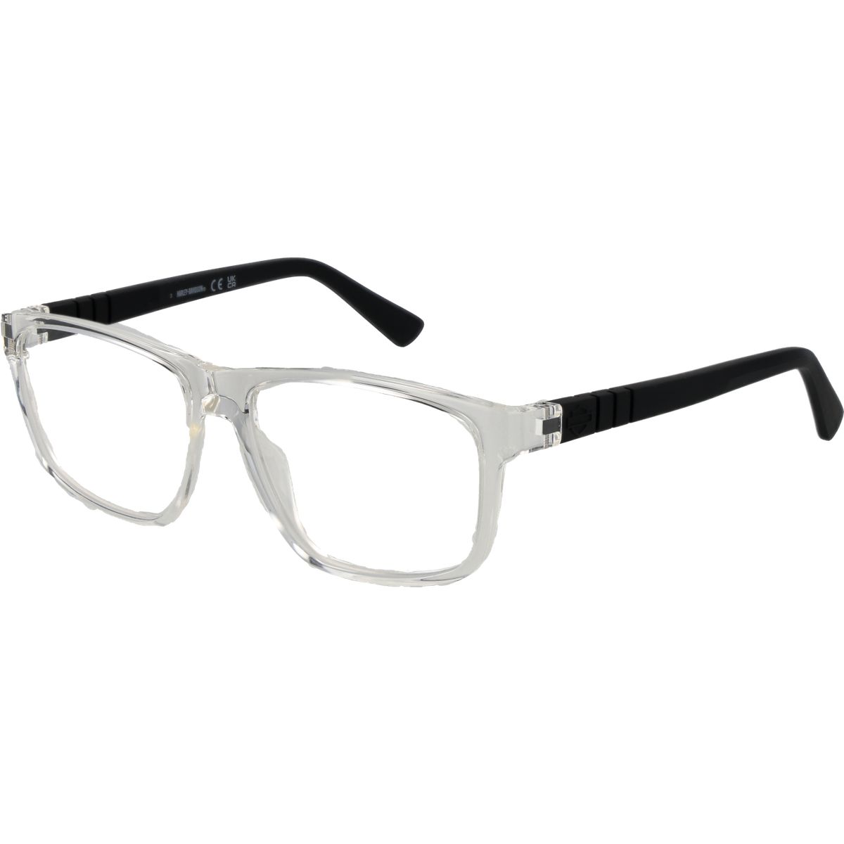 Rechteckige Brille mit klarem Rahmen
