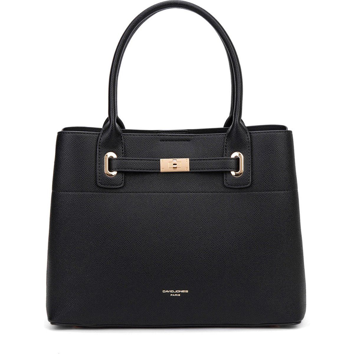 Strukturierte Handtasche aus veganem Leder