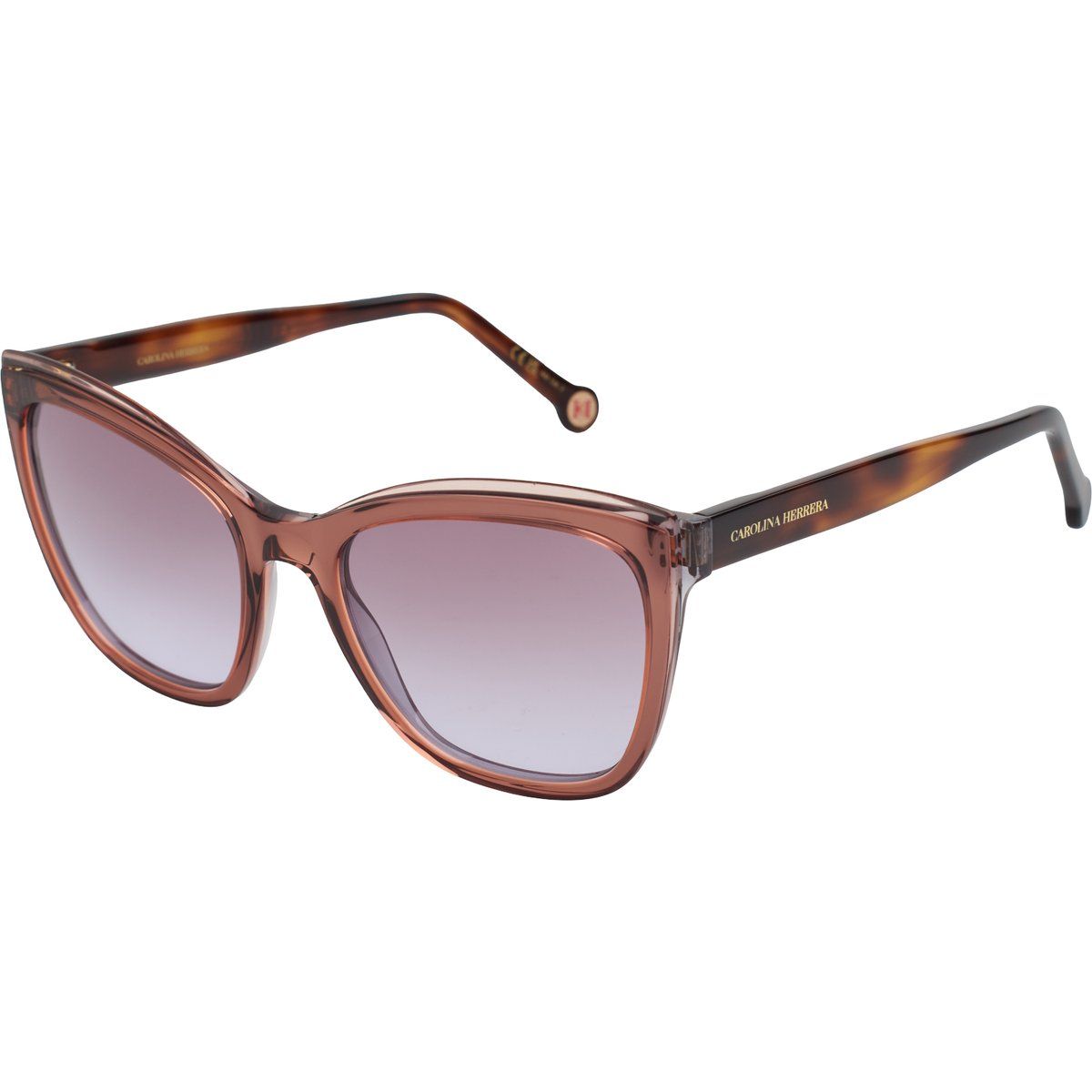 Elegante, eckige Sonnenbrille mit Farbverlaufsgläsern