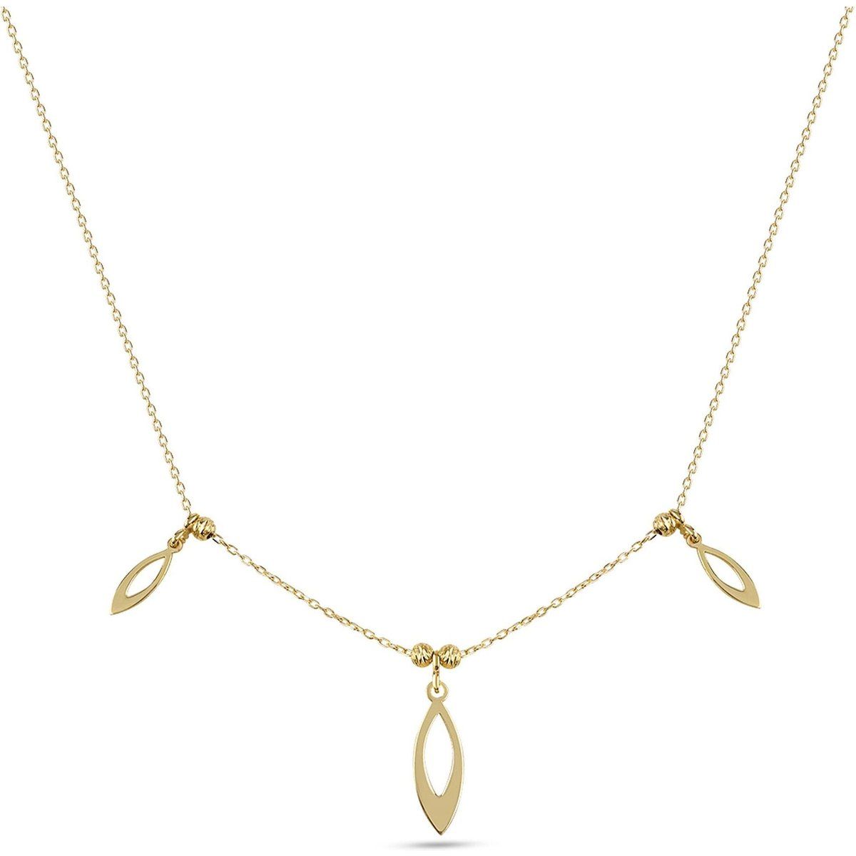 Zarte goldene geometrische Anhänger Halskette