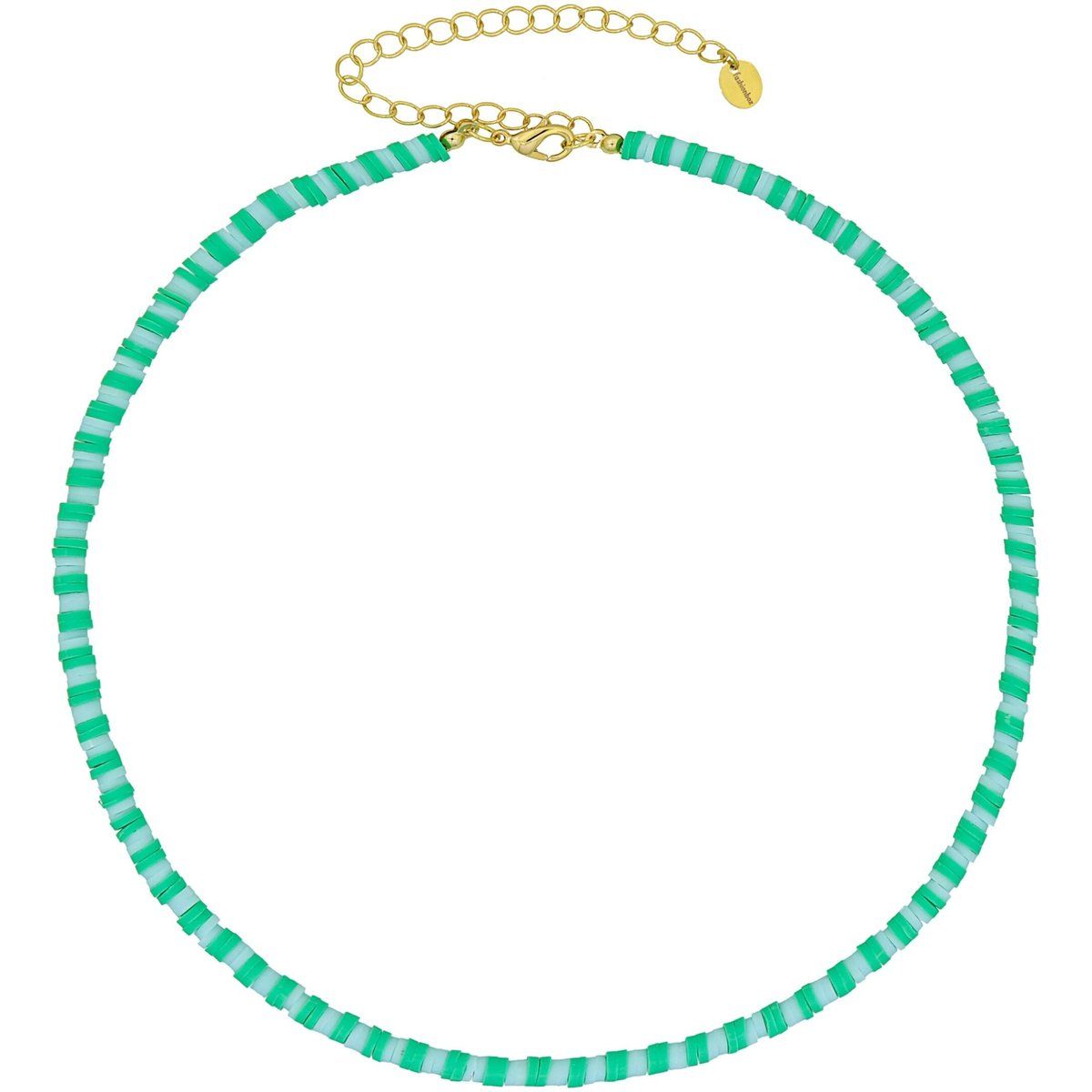Choker-Halskette mit Vinyl-Plättchen