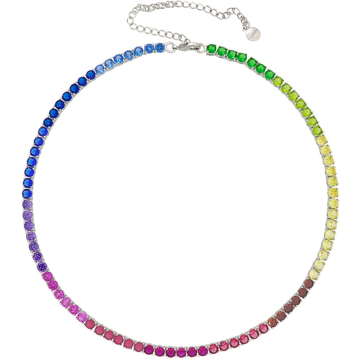 Strahlendes Stein-Tenniscollier mit Verlauf