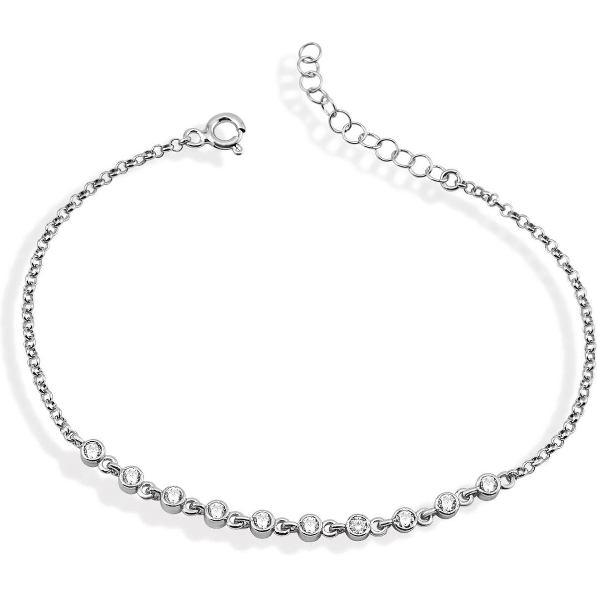 Zartes Tennisarmband aus Sterlingsilber