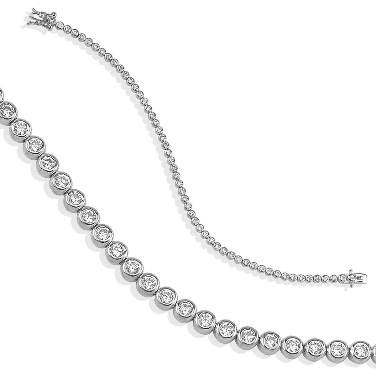 Silbernes Armband mit Zirkonia-Fassung
