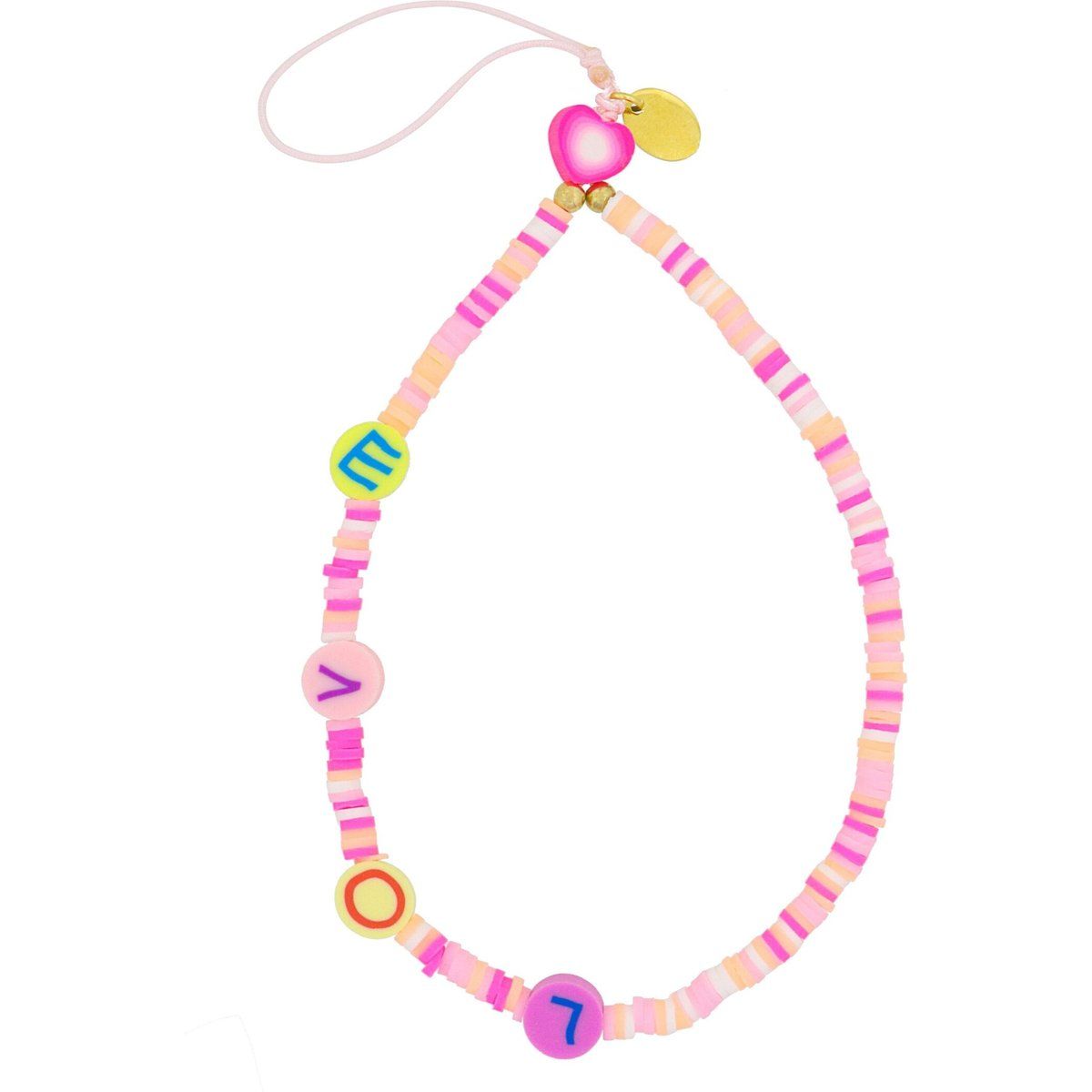 Pink "LOVE" Handy Charm Armband