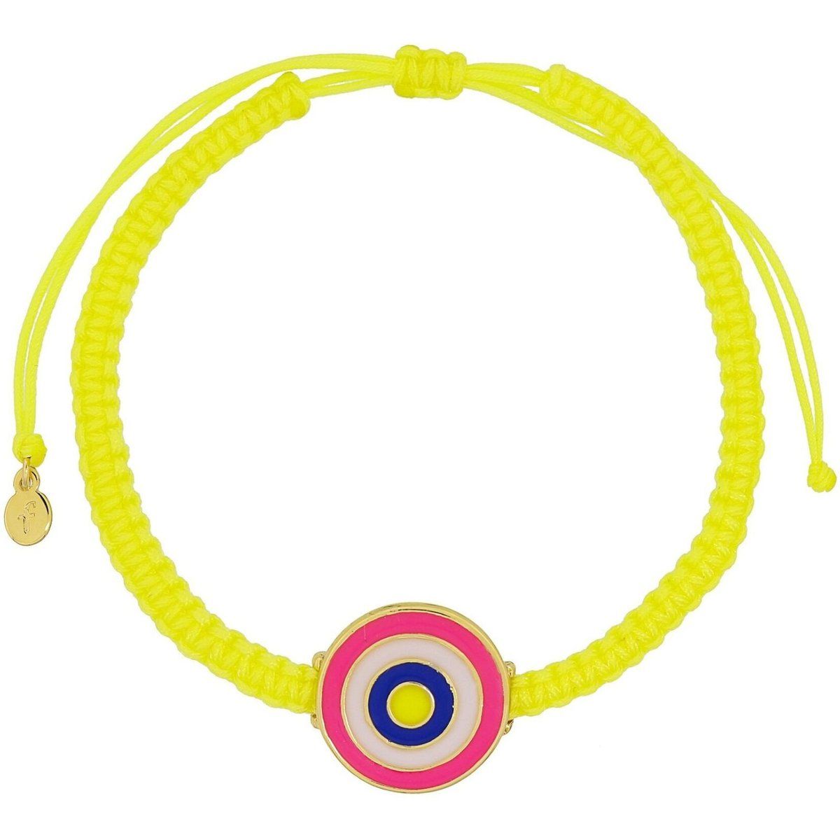 Leuchtendes geflochtenes Nazar Textilarmband