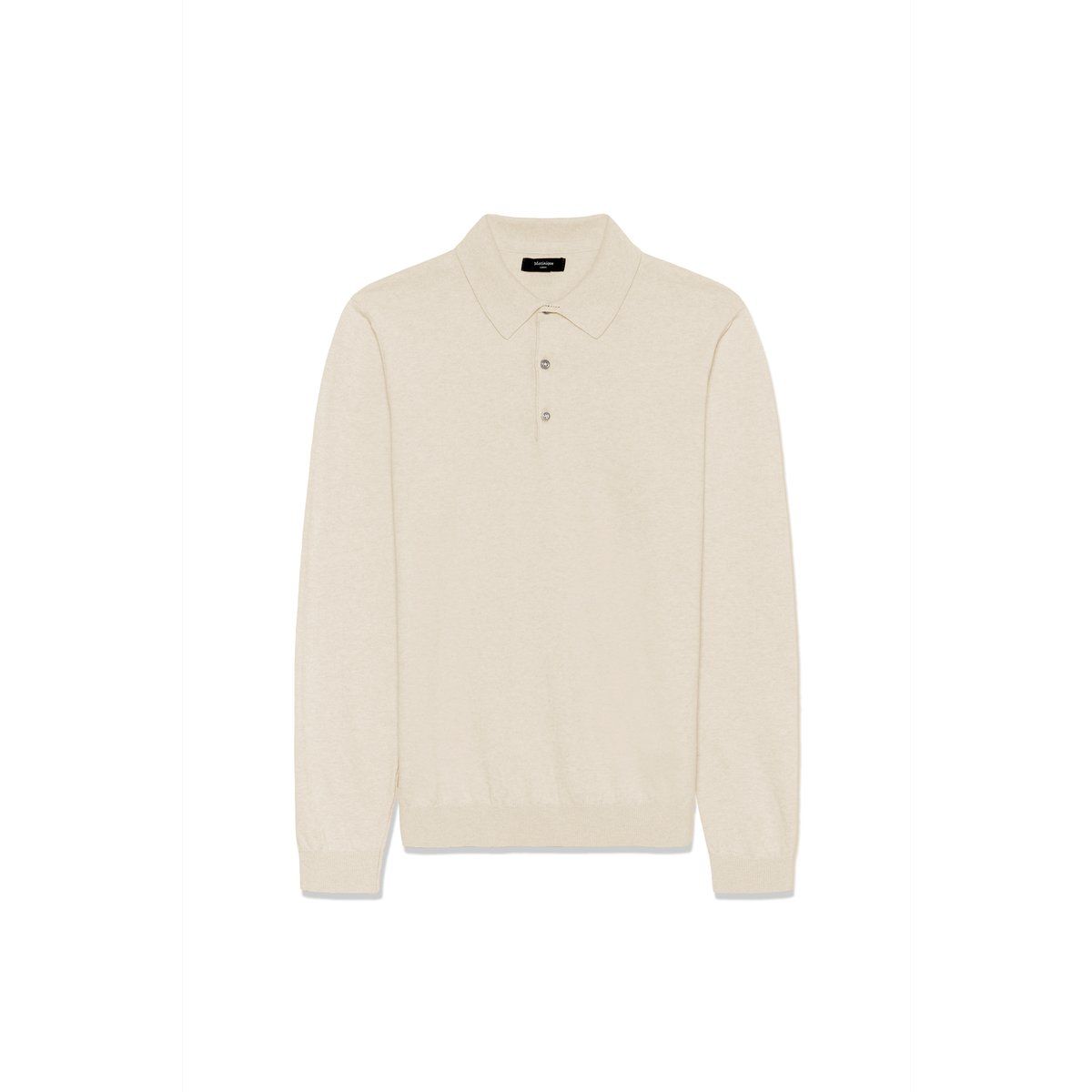 Langärmeliges Strickpolo-Shirt