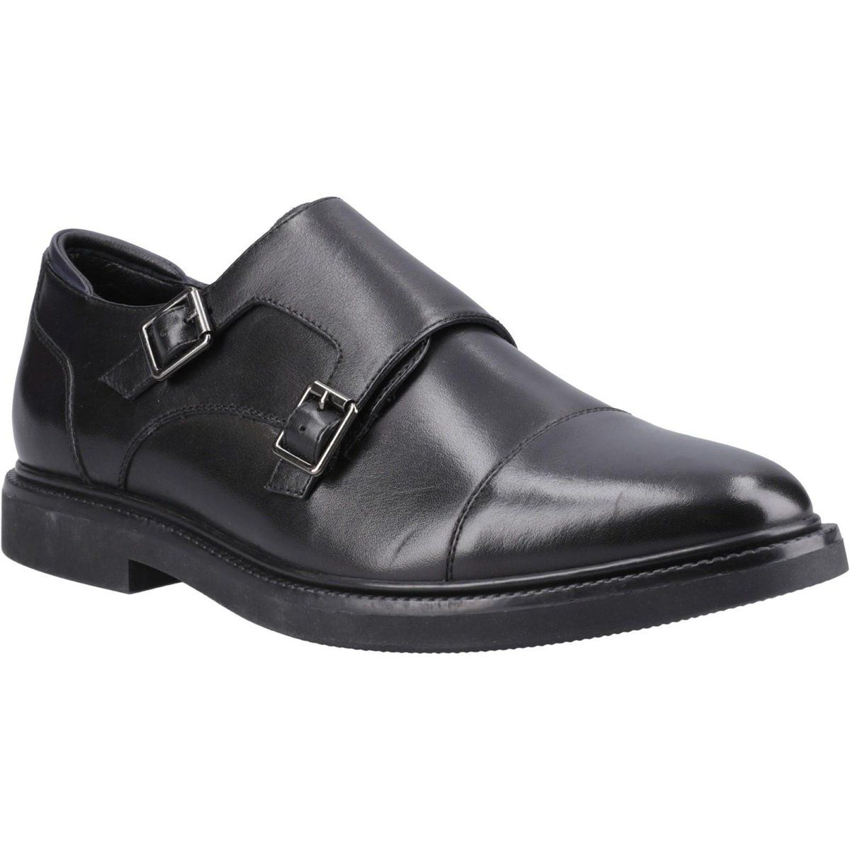 Herren Leder Doppel Monk Riemen Halbschuh