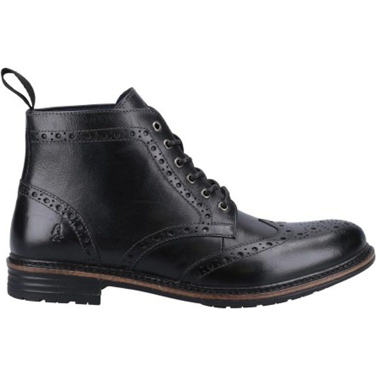 Herren Leder Brogue Stiefeletten