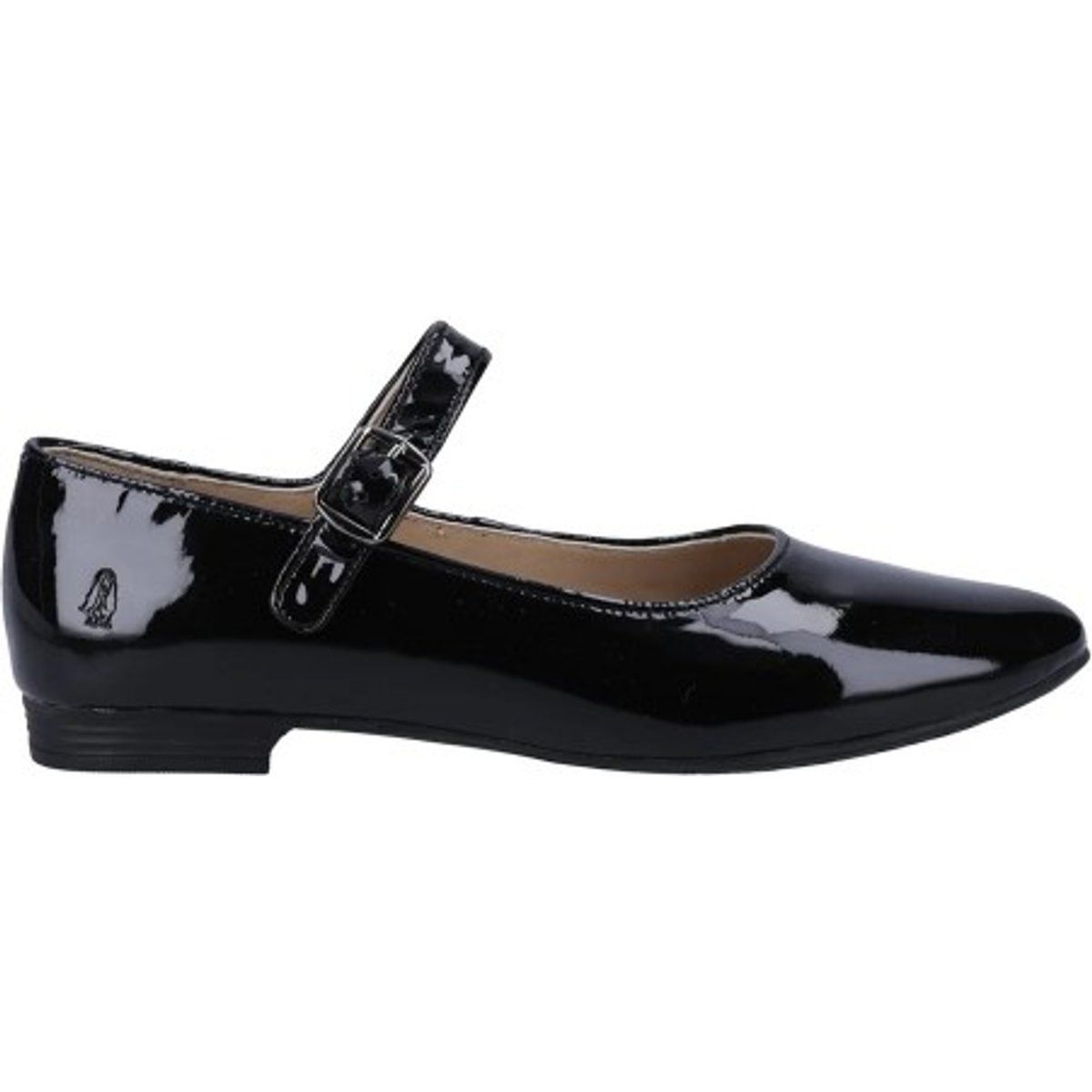 Hush Puppies - "Melissa" Riemchenschuhe für Damen, Leder (Schwarzer Lack)