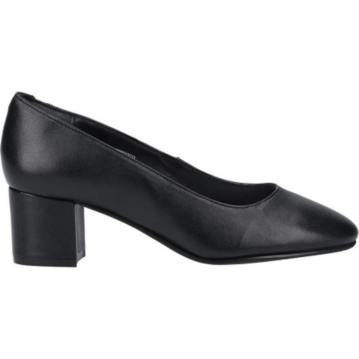 Klassische Lederpumps mit Blockabsatz