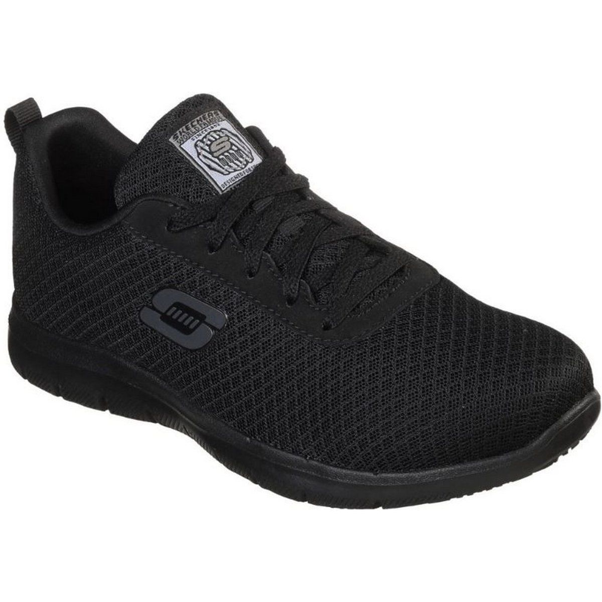 Skechers - Damen Sicherheits-Sneakers "Genter Bronaugh" (Schwarz)