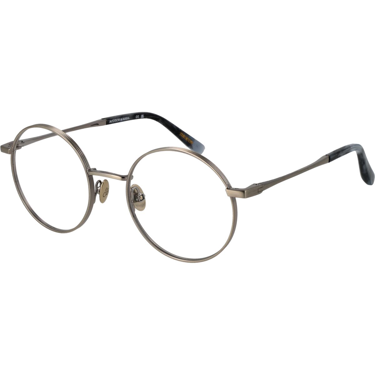 Runde Metallrahmenbrille