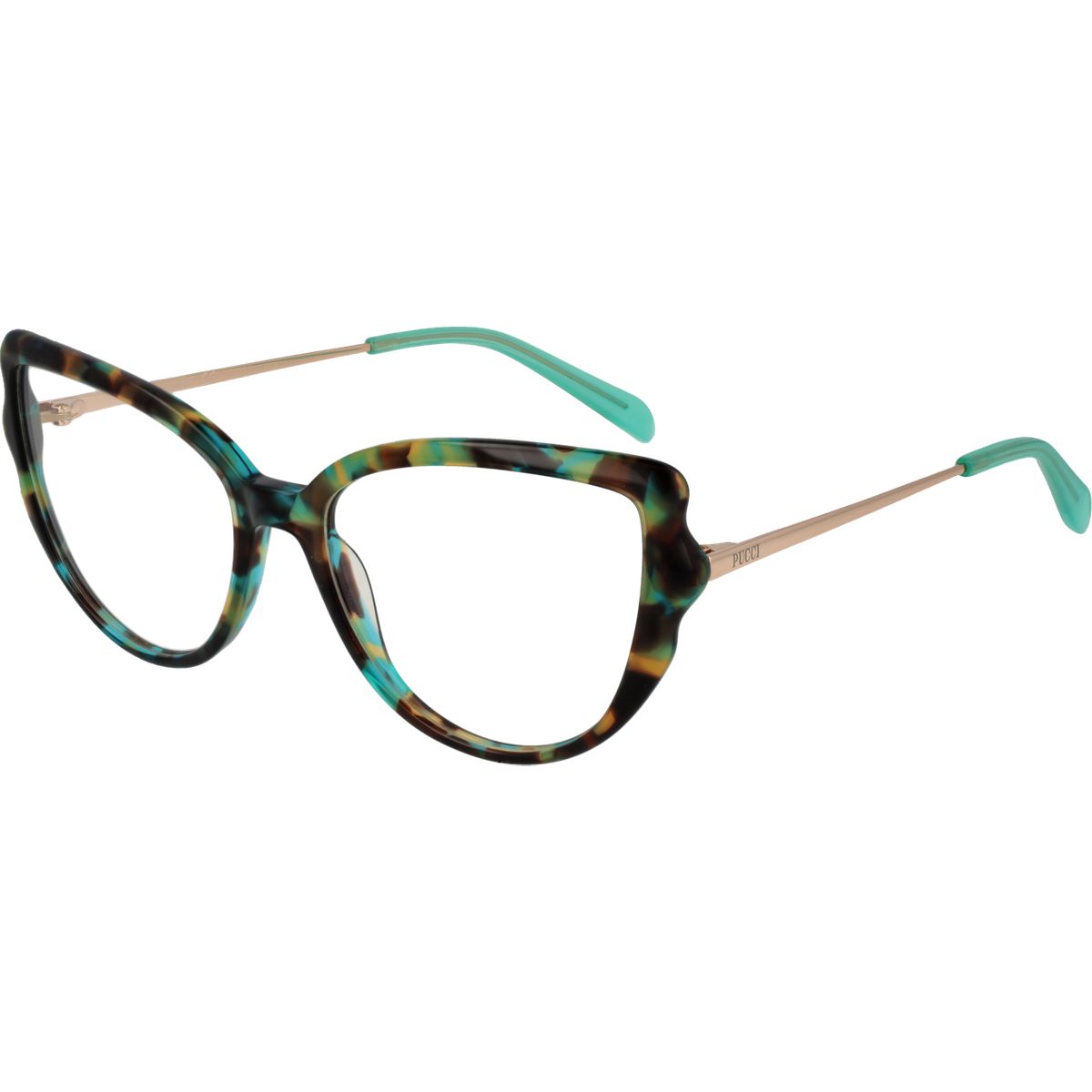 Gemustertes Cat-Eye Brillengestell