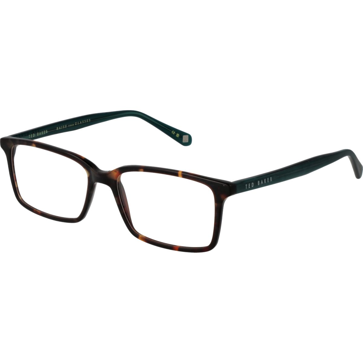 Klassische Rechteckige Brille in Hornoptik