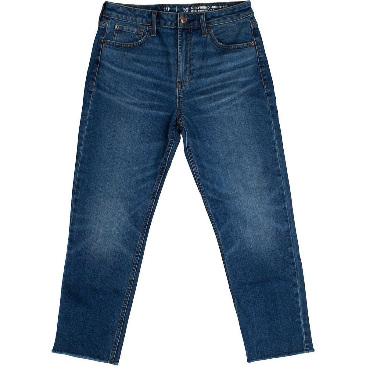Girlfriend High-Rise Cropped Jeans